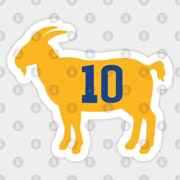 Tim Hardaway Golden State Goat Qiangy Sticker by qiangdade